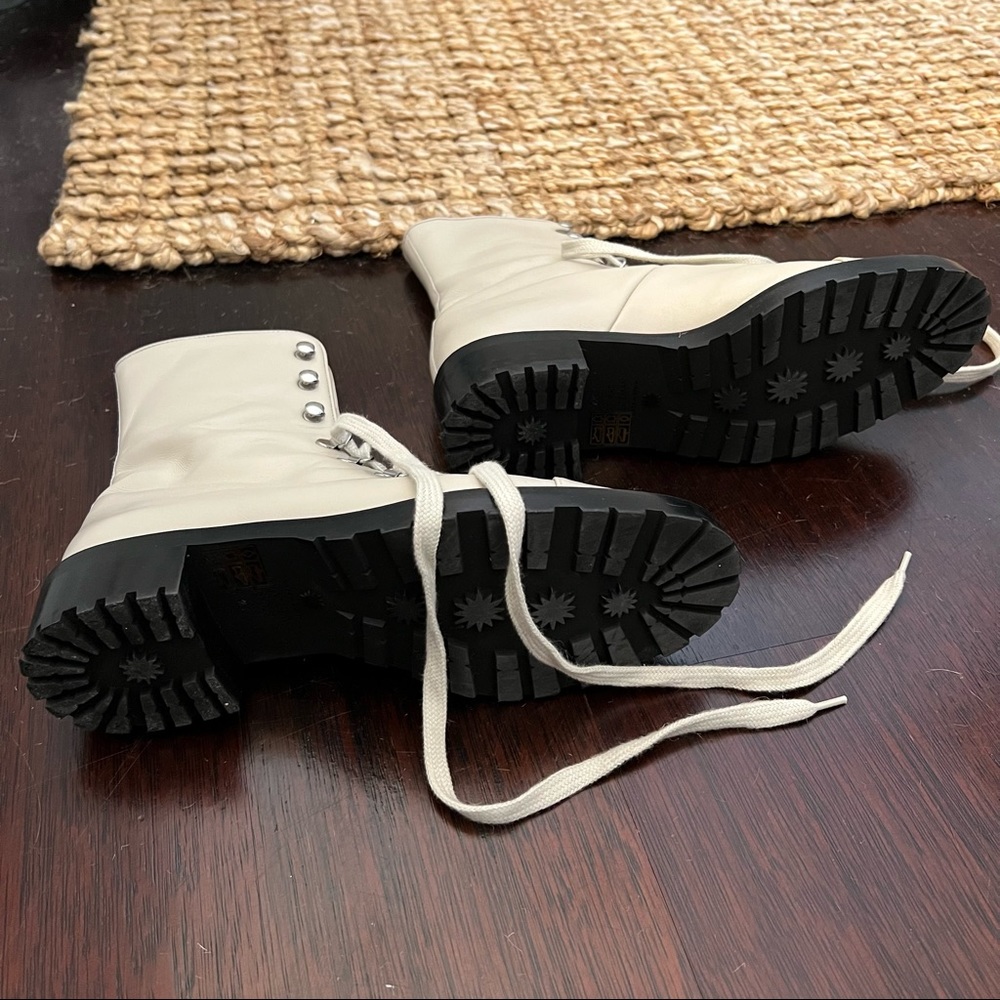 Stuart Weitzman Bone Combat Boots - image 4